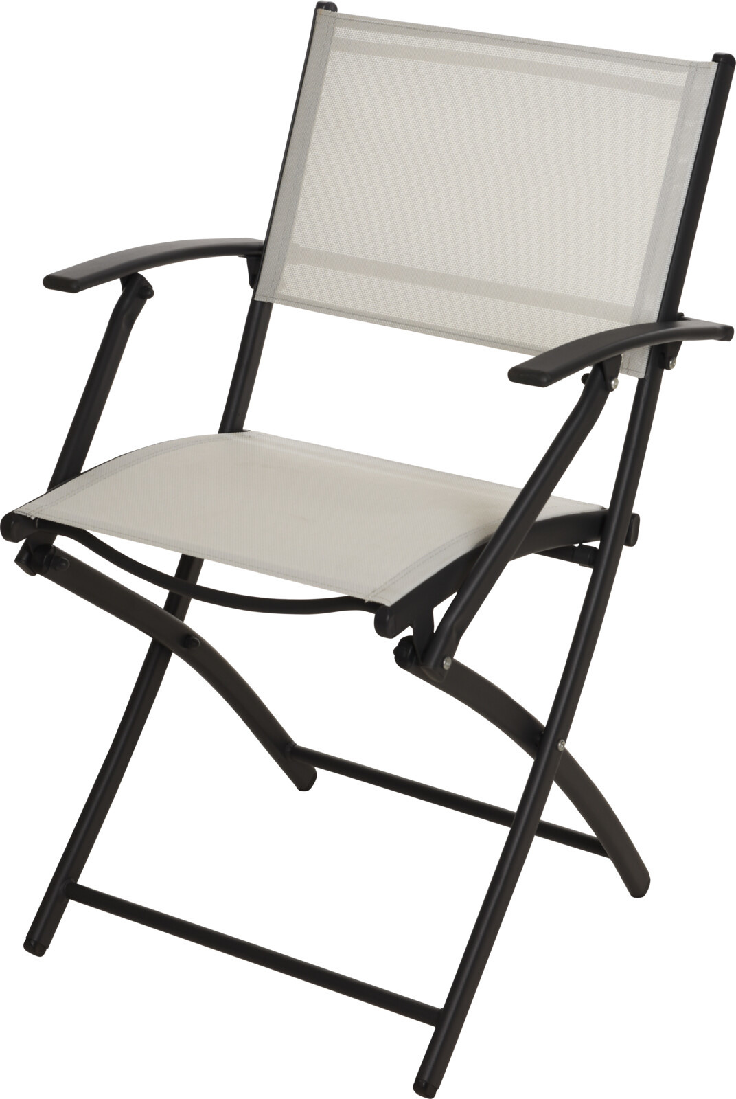 Pro Garden Vouwstoel/ Klapstoel/ Tuinstoel/ Campingstoel - met armleuning - 54X56X83.5cm - Wit