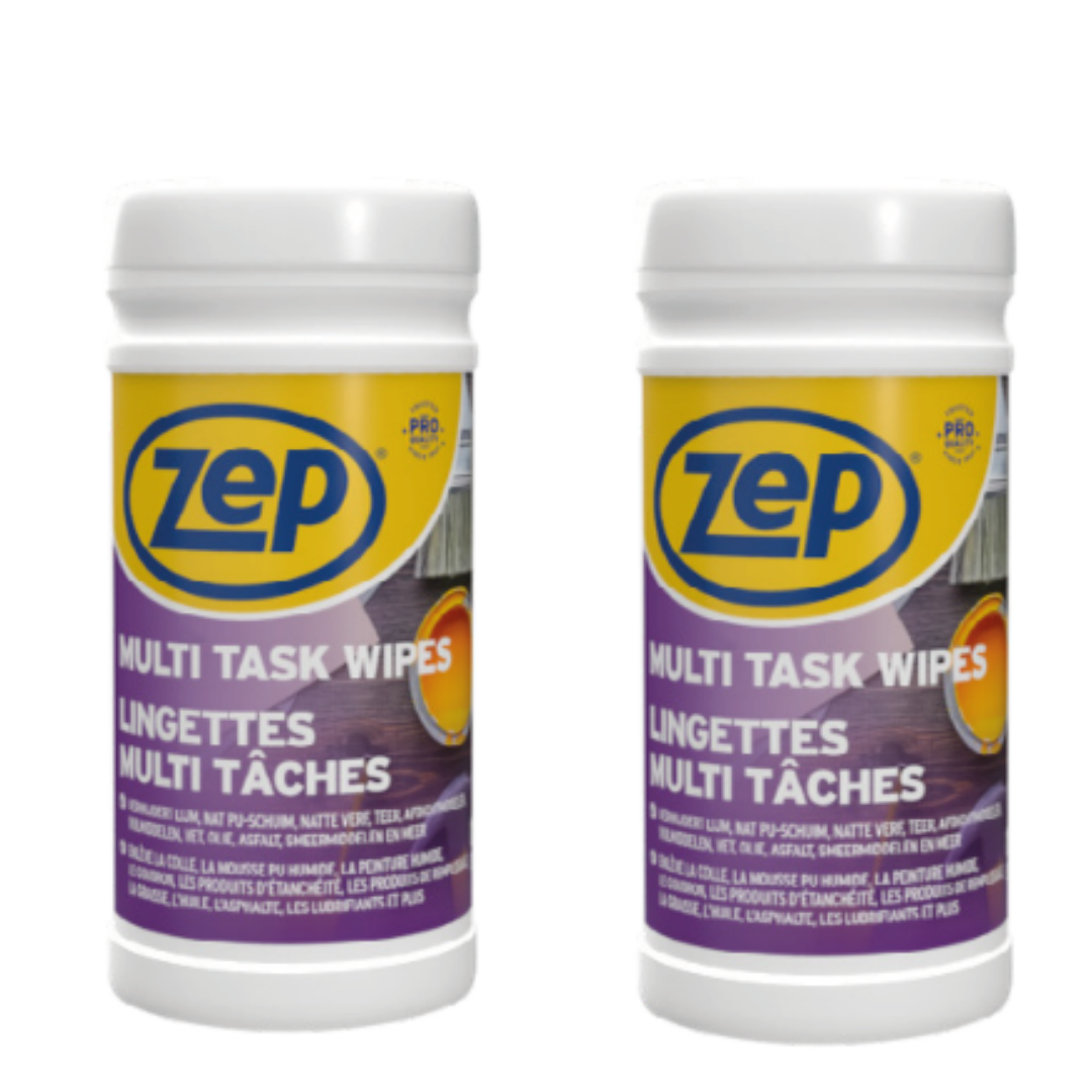 ZEP Multi Task Wipes - Schoonmaakdoekjes - 100 Stuks x 2 stuks - Voordeelverpakking - 2 stuks