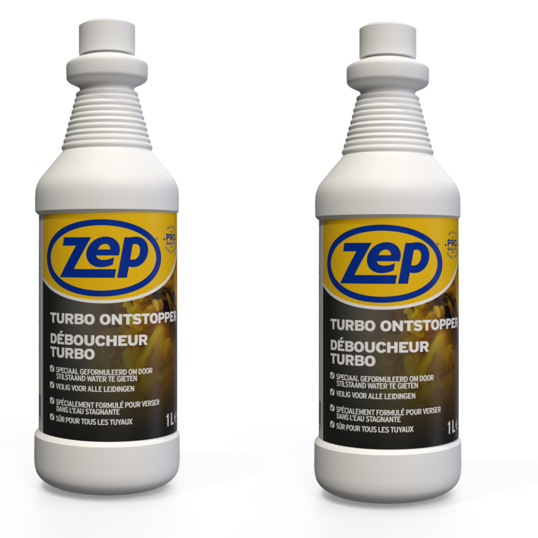 ZEP Turbo Ontstopper - 1 L x 2 stuks- Voordeelverpakking - 2 stuks