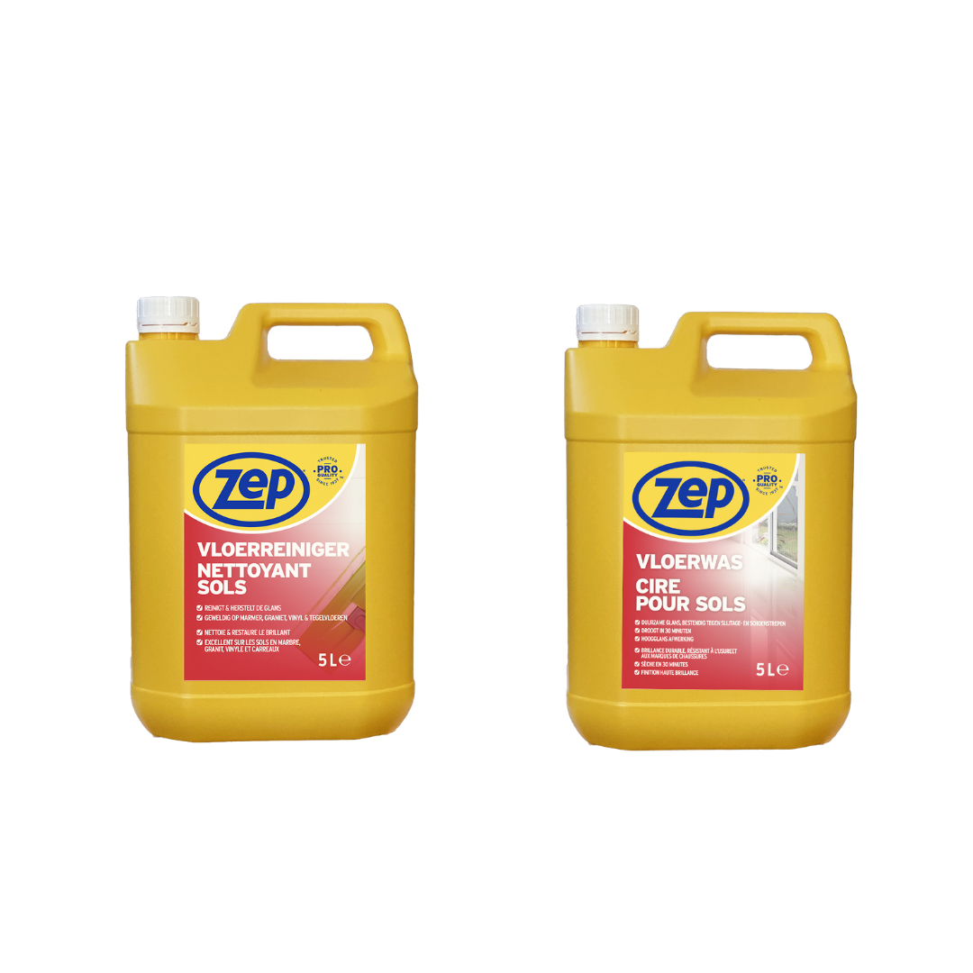 ZEP Vloerwas - 5 L en ZEP Vloerreiniger - 5 L