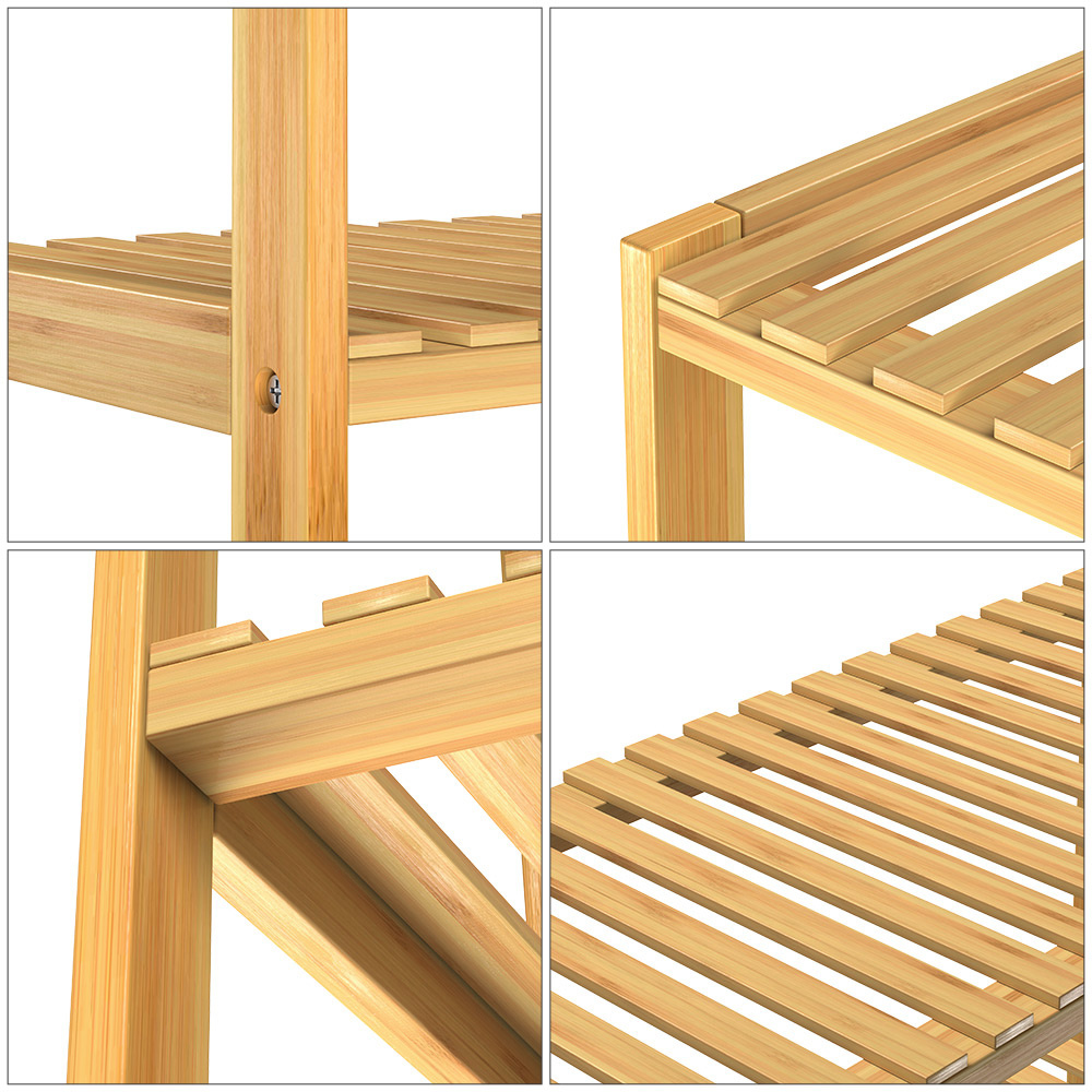 Casaria Kast met 3 planken - 66x58x26 cm