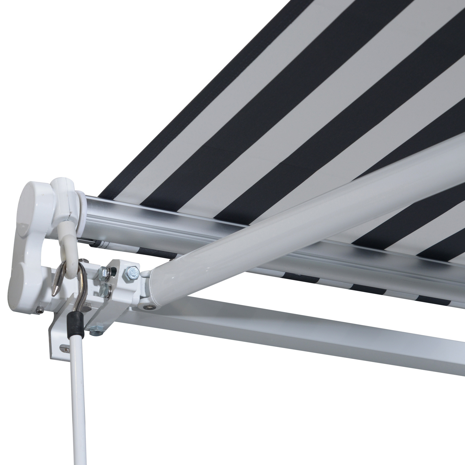 Sunny Luifel handslinger knikarmluifel zonwering balkon aluminium 2,95 x 2,5 m 2 kleuren