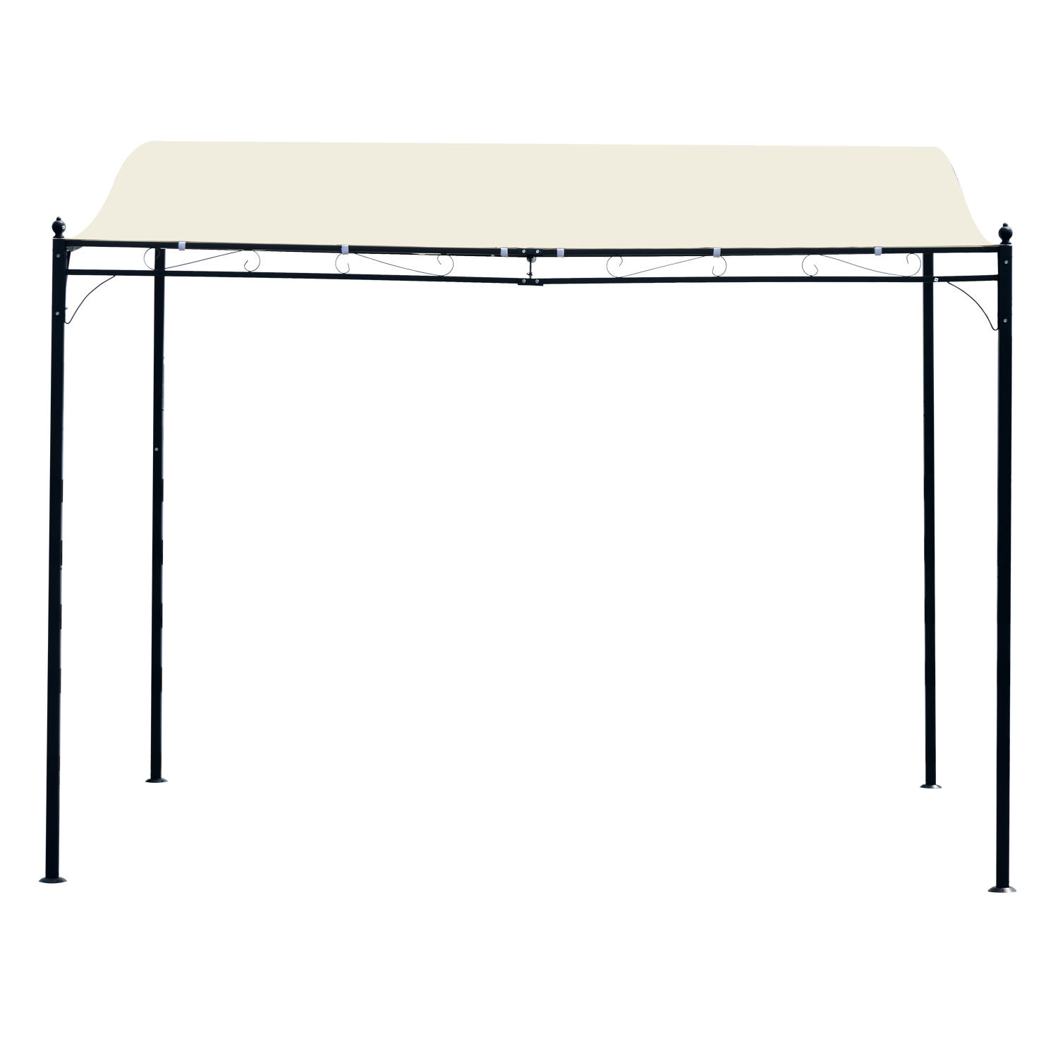 Sunny Pergola partytent paviljoen overkapping tent metaal crème 297x297 cm