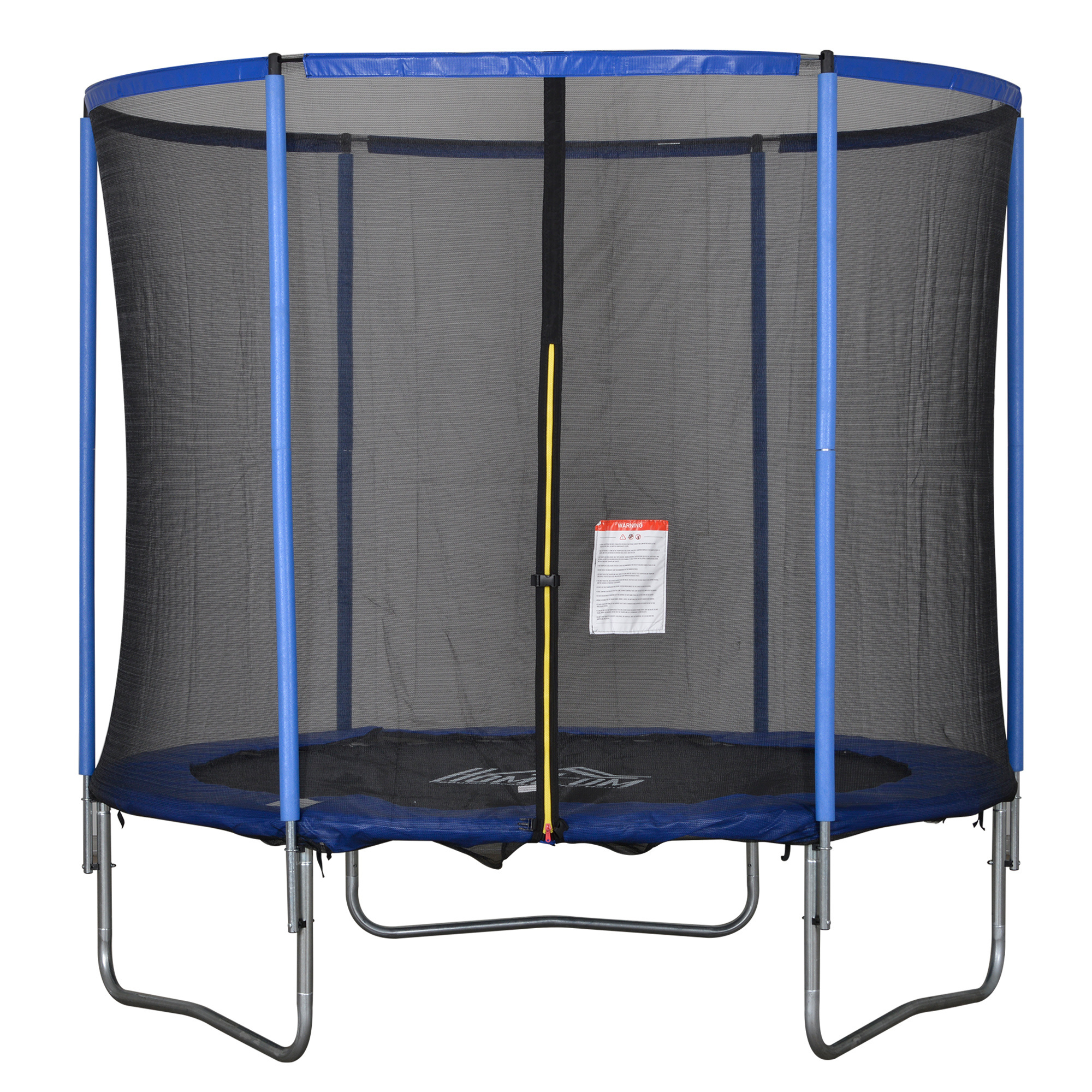 HOMdotCOM Trampoline met veiligheidsnet tuintrampoline staal Ø244 x 240 h cm