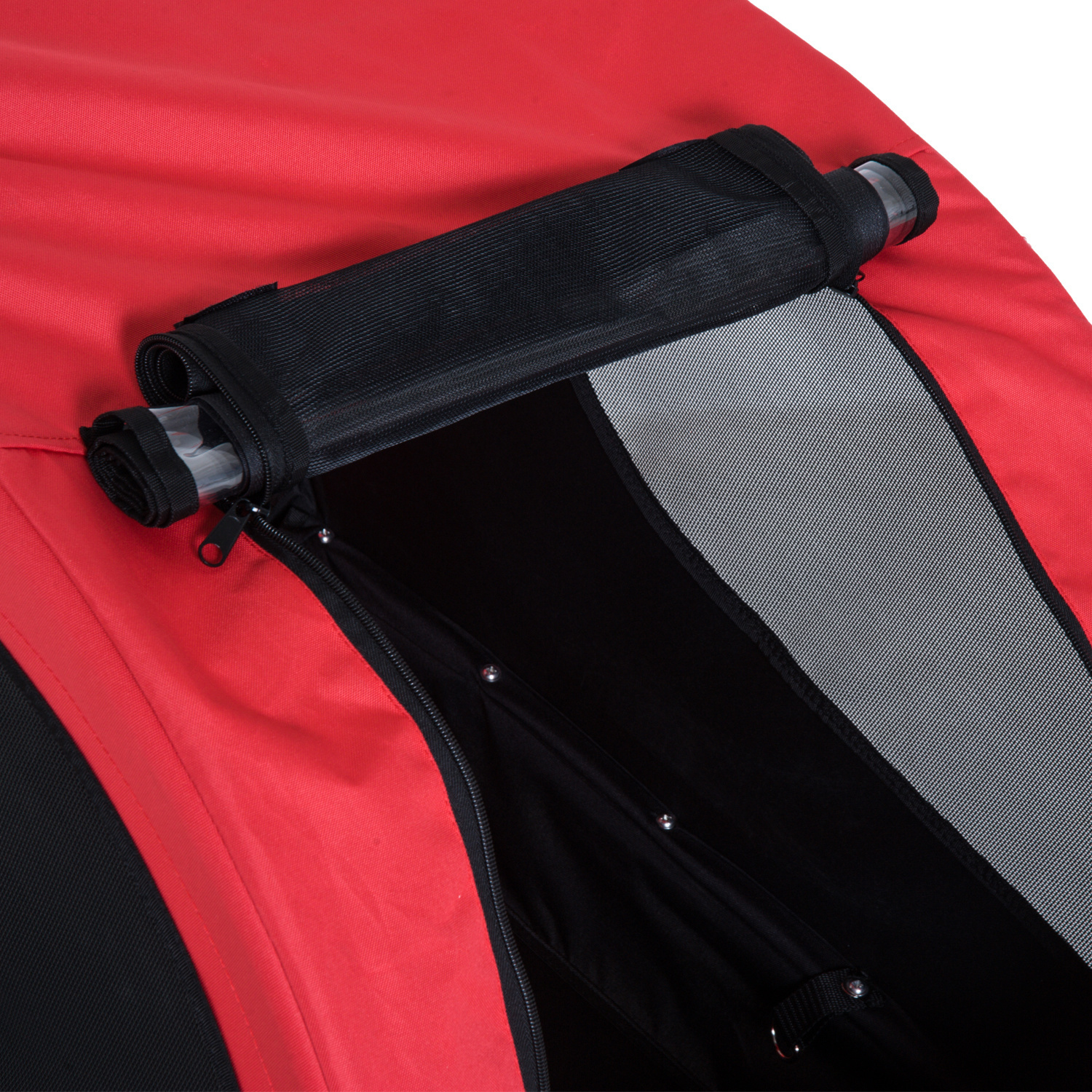Paws Hondenaanhanger fietskar hondenfietskar rood/zwart