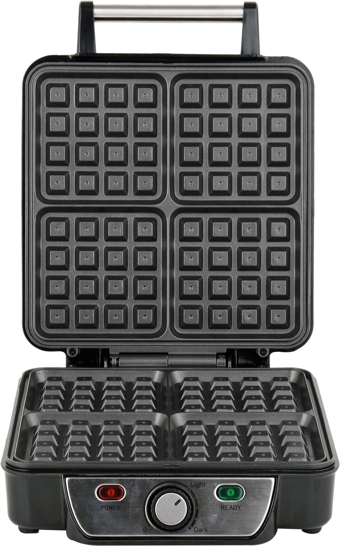 LUND Wafelijzer - 1100W - 4 wafels - antiaanbaklaag