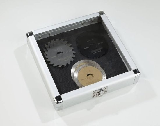 Westfalia Zaagbladset, 6-delig in aluminium box - Ø50 mm - 10mm binnendiameter