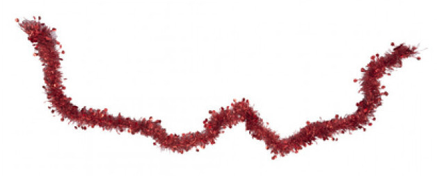 Kerstslinger - rood 2 meter 8 cm