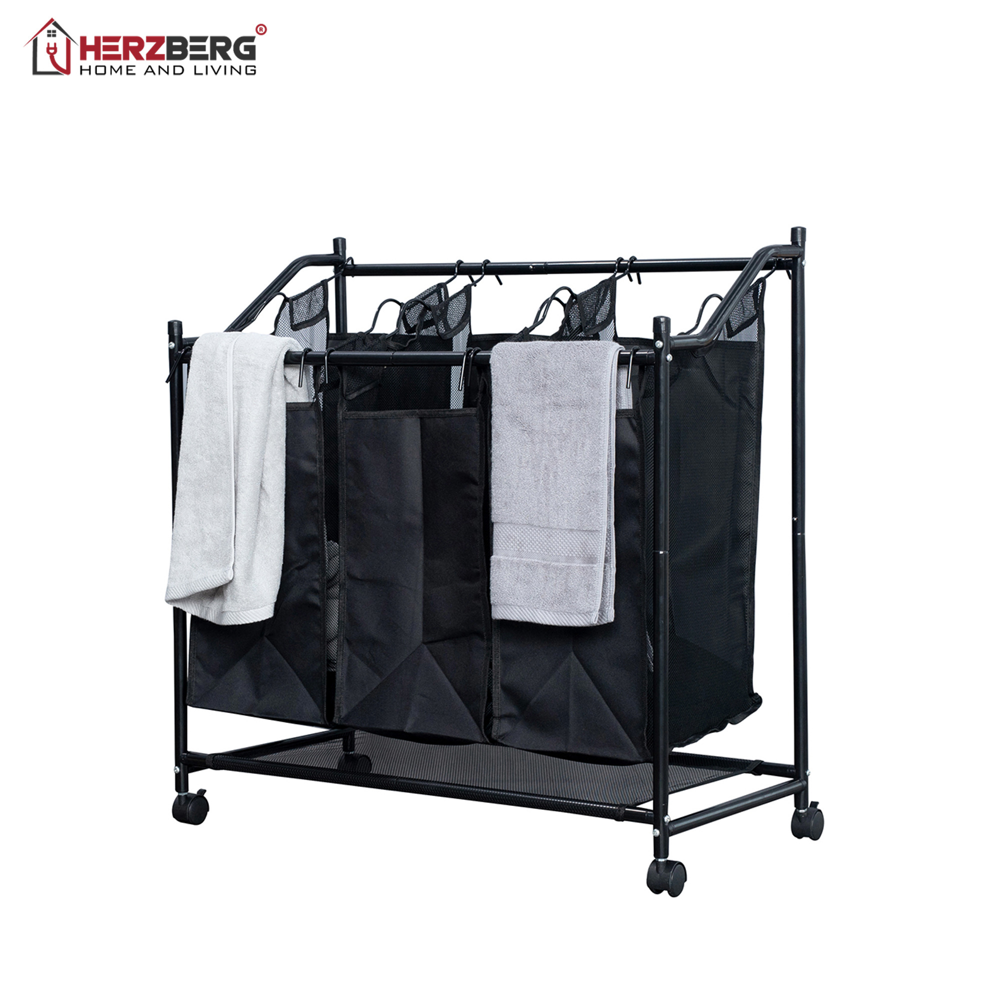 Herzberg HG-8078: Rollende wasmand Sorter & Organizer