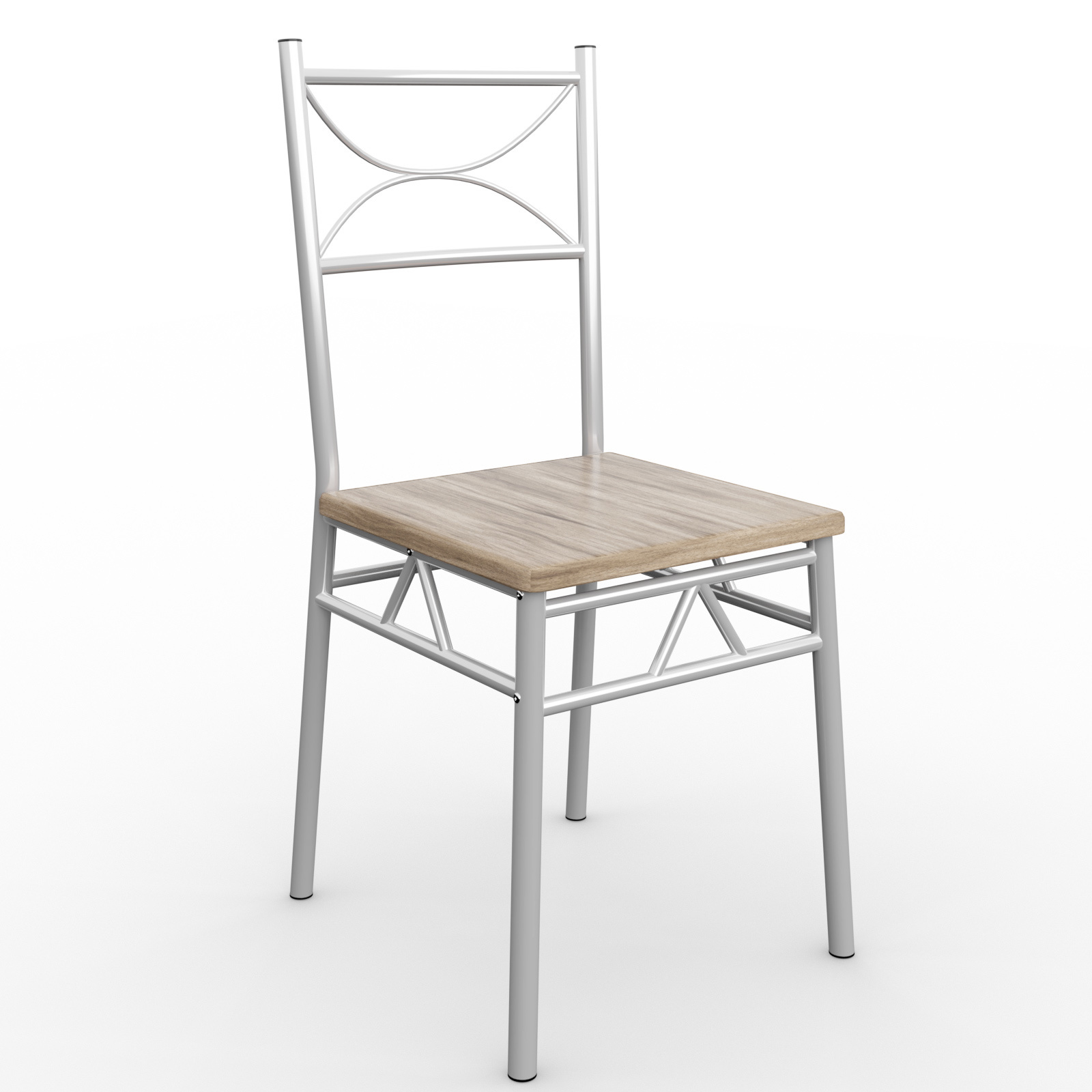 Casaria 5-delige zitgroep »Paul« - Eettafel + 4 stoelen - Eiken