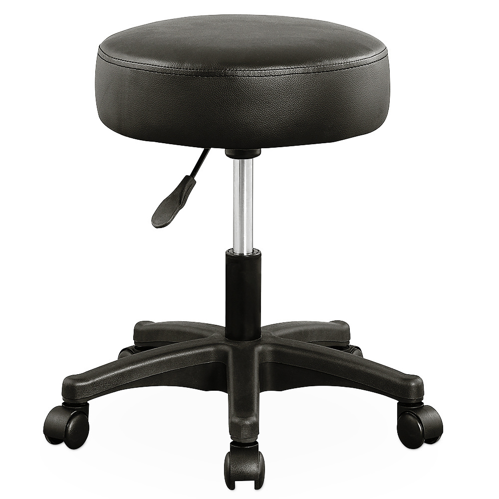 Casaria Basic Tabouret/Werkkruk - Draaibaar en verstelbaar 120 kg - Zwart