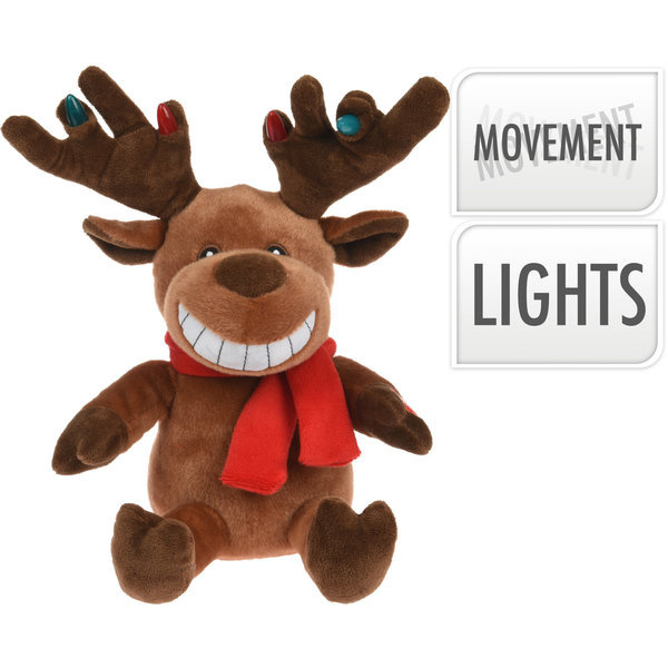 Kerst Rendier - met Geluid en Beweging - 32 x 22cm