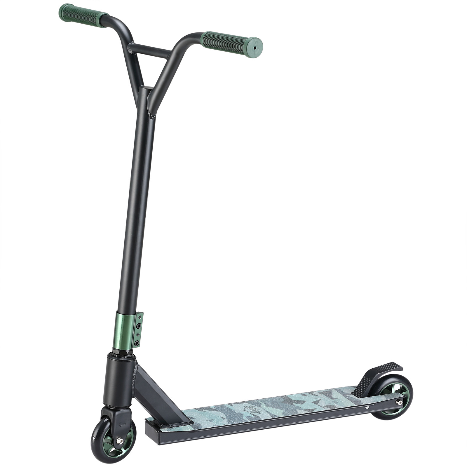 Sportana Premium Stuntstep Stuntscooter - Camouflage / Groen - ABEC 9 - Aluminium