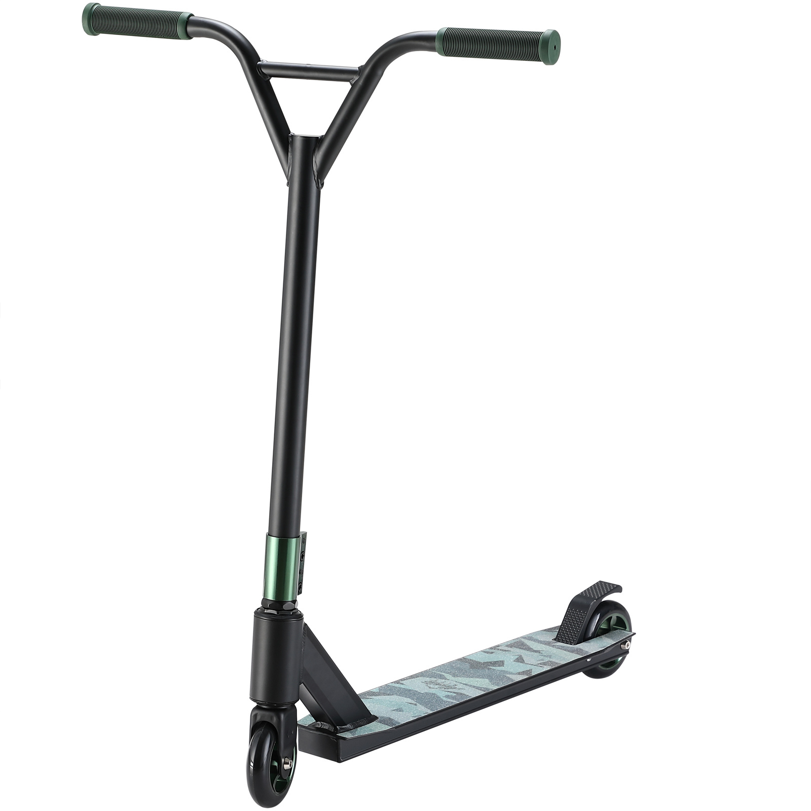 Sportana Premium Stuntstep Stuntscooter - Camouflage / Groen - ABEC 9 - Aluminium
