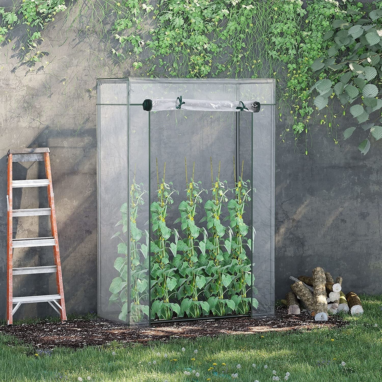FLO Rechthoekige Kweekkas - Broeikas - Voor Tomaten - PVC - 100x50x150 cm