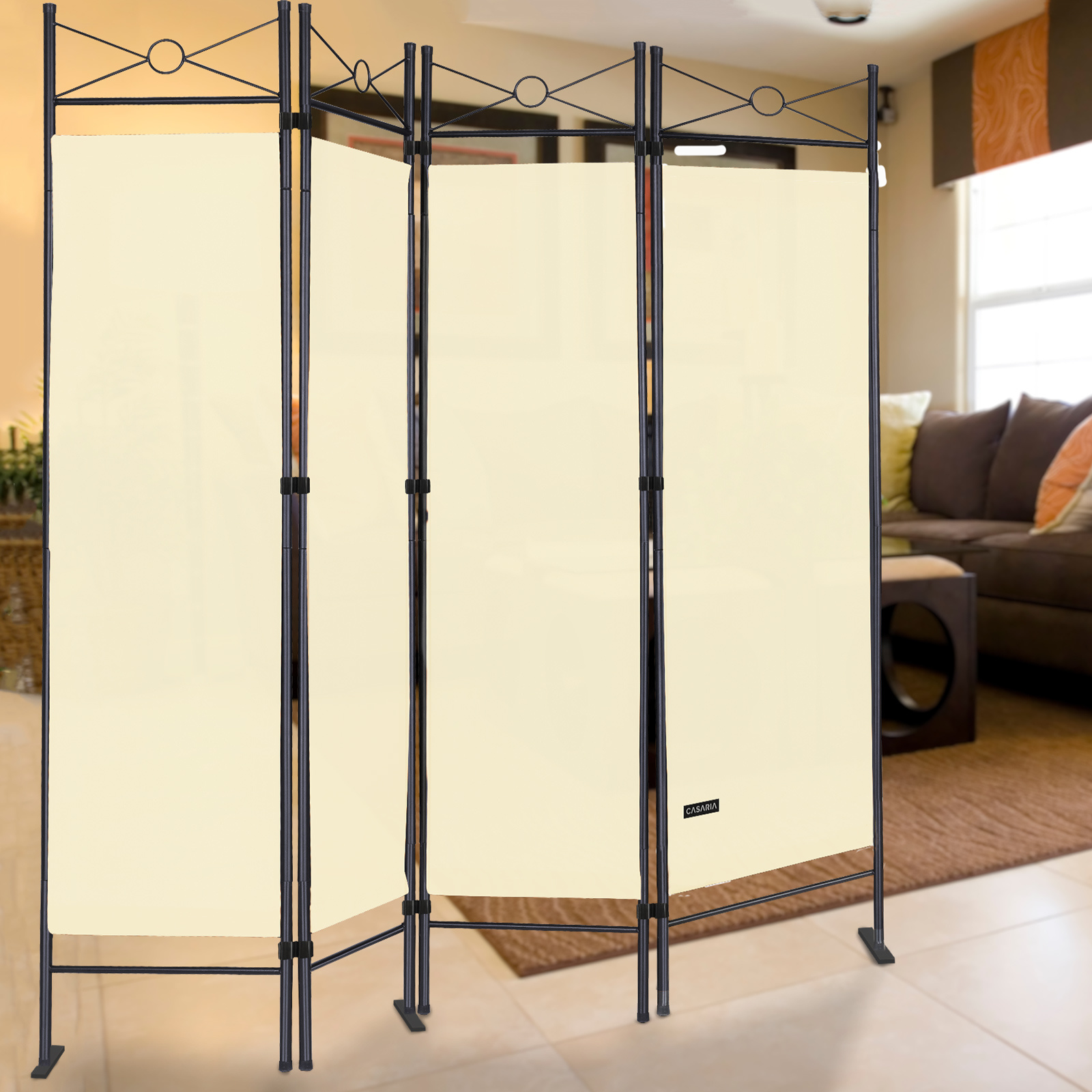 DBA kamerscherm - wit - 180 x163cm - Polyester
