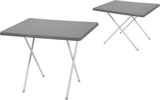 Campingtafel - Vouwbaar - 60 x 80 cm - Zwart