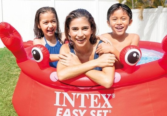 Intex Opblaaszwembad Happy Crab 183 X 51 Cm Pvc Rood