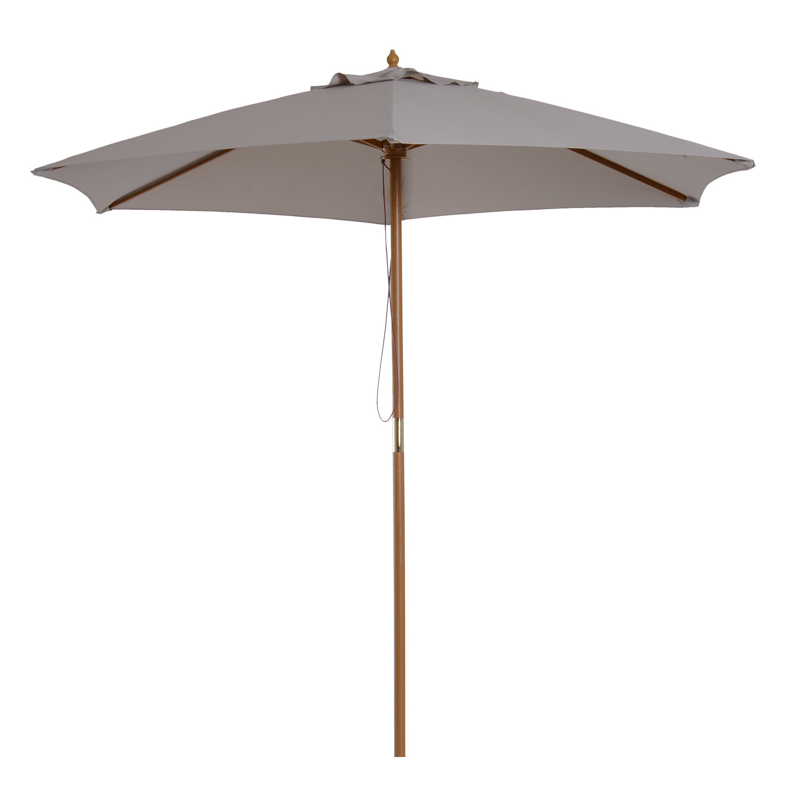 Sunny Parasol zonwering 3-staps bamboe 180/? polyester grijs
