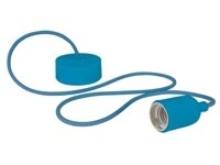 Design Lamphouder Met Textielkabel - Blauw