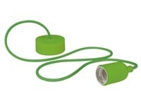 Design Lamphouder Met Textielkabel - Groen