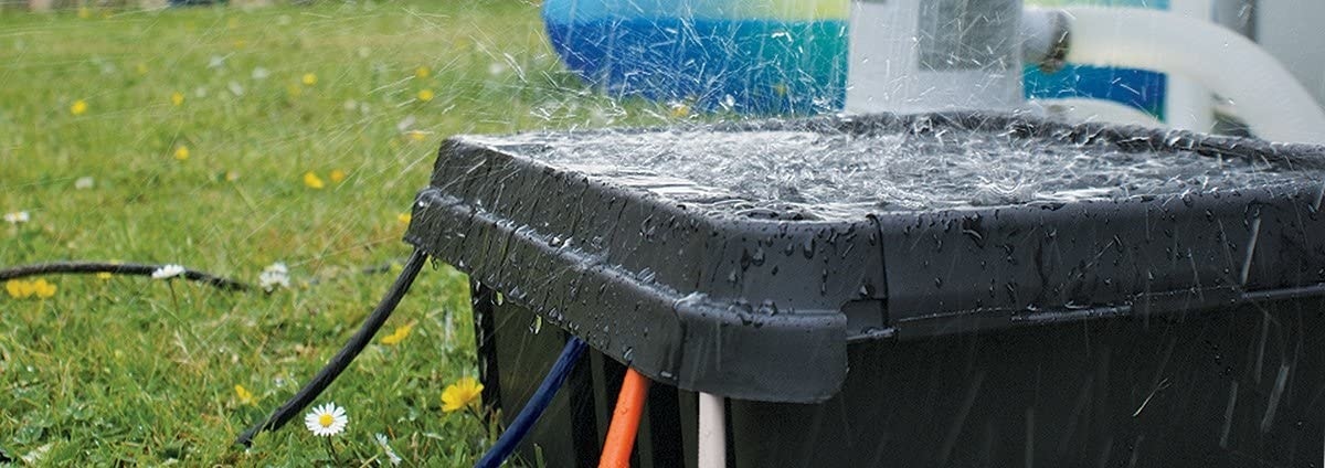 Dribox waterdichte kabelverdeelbox voor stopcontacten- IP55 - 28,5 x 15 x 11 cm - Zwart