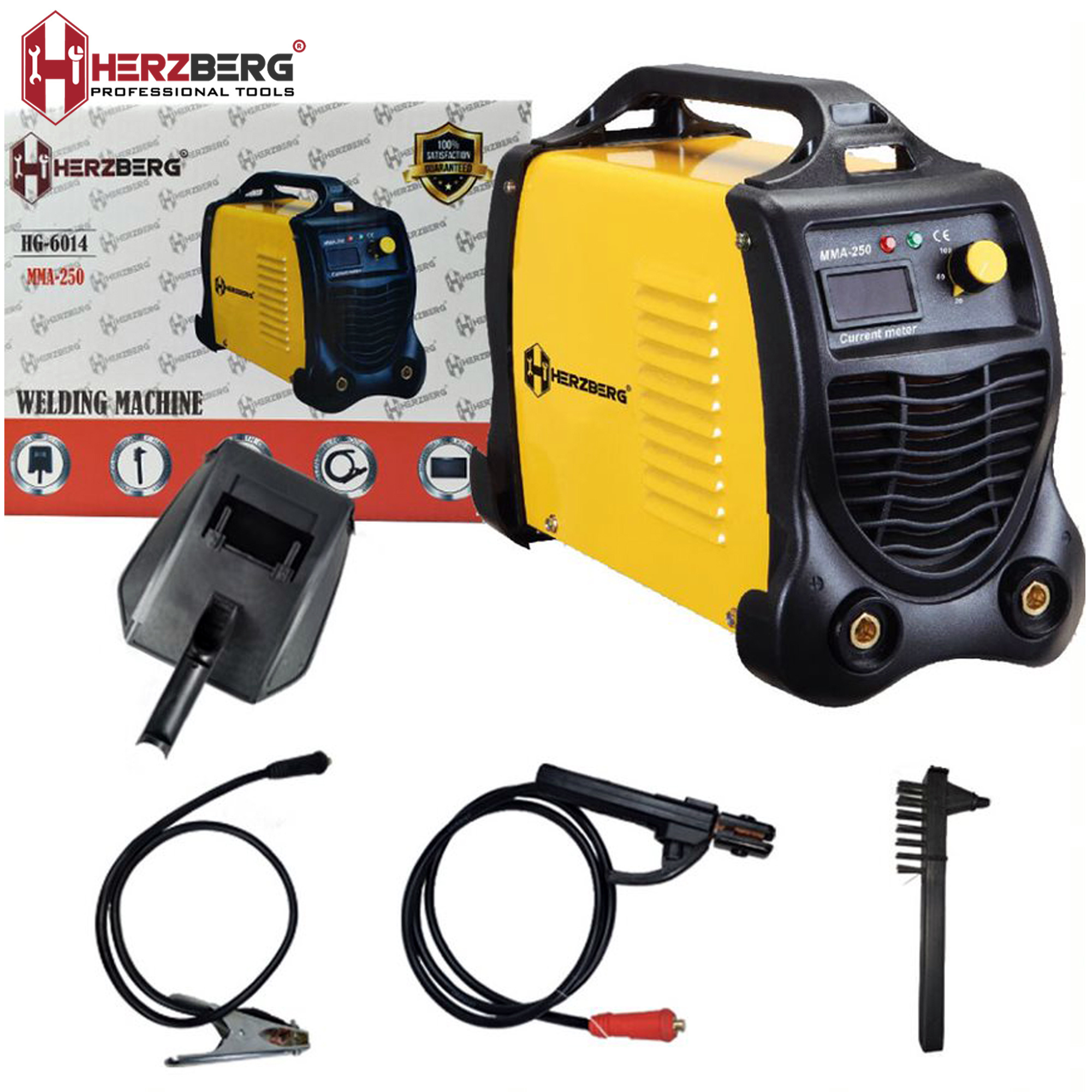 Herzberg Inverter-lasmachine 50/60 Hz - HG-6014 - zwart/gele