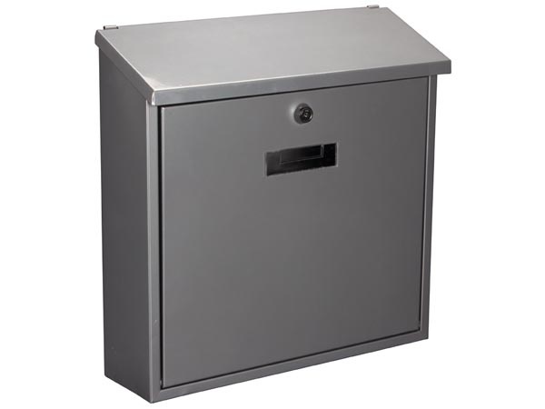 Perel Brievenbus Monaco Zilver - 368x100x365 mm