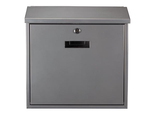 Perel Brievenbus Monaco Zilver - 368x100x365 mm
