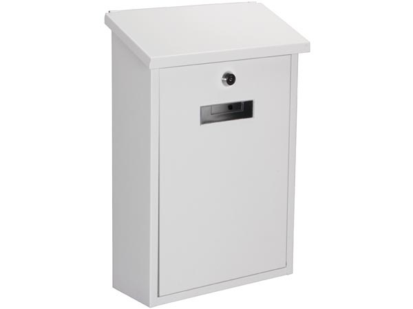 Perel Brievenbus Rio Wit - 270x100-395 mm