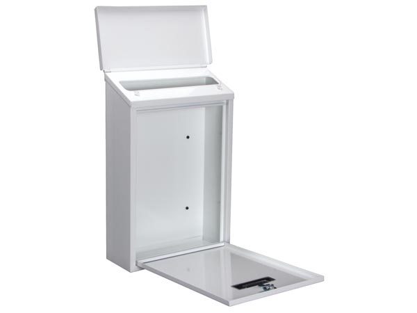 Perel Brievenbus Rio Wit - 270x100-395 mm