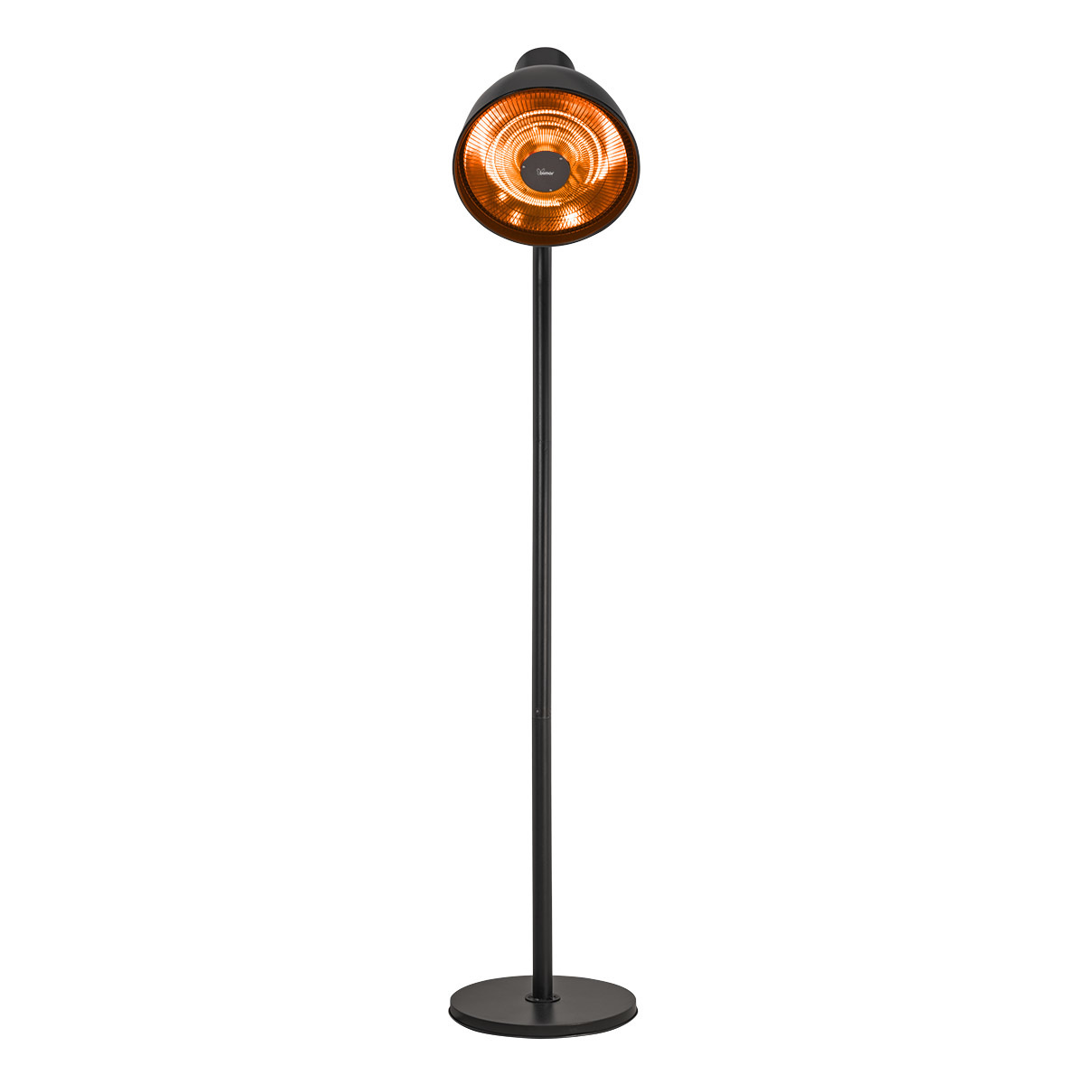 Perel Terrasverwarmer Staand - 2000W - Lantaarn - 43x70x230 cm