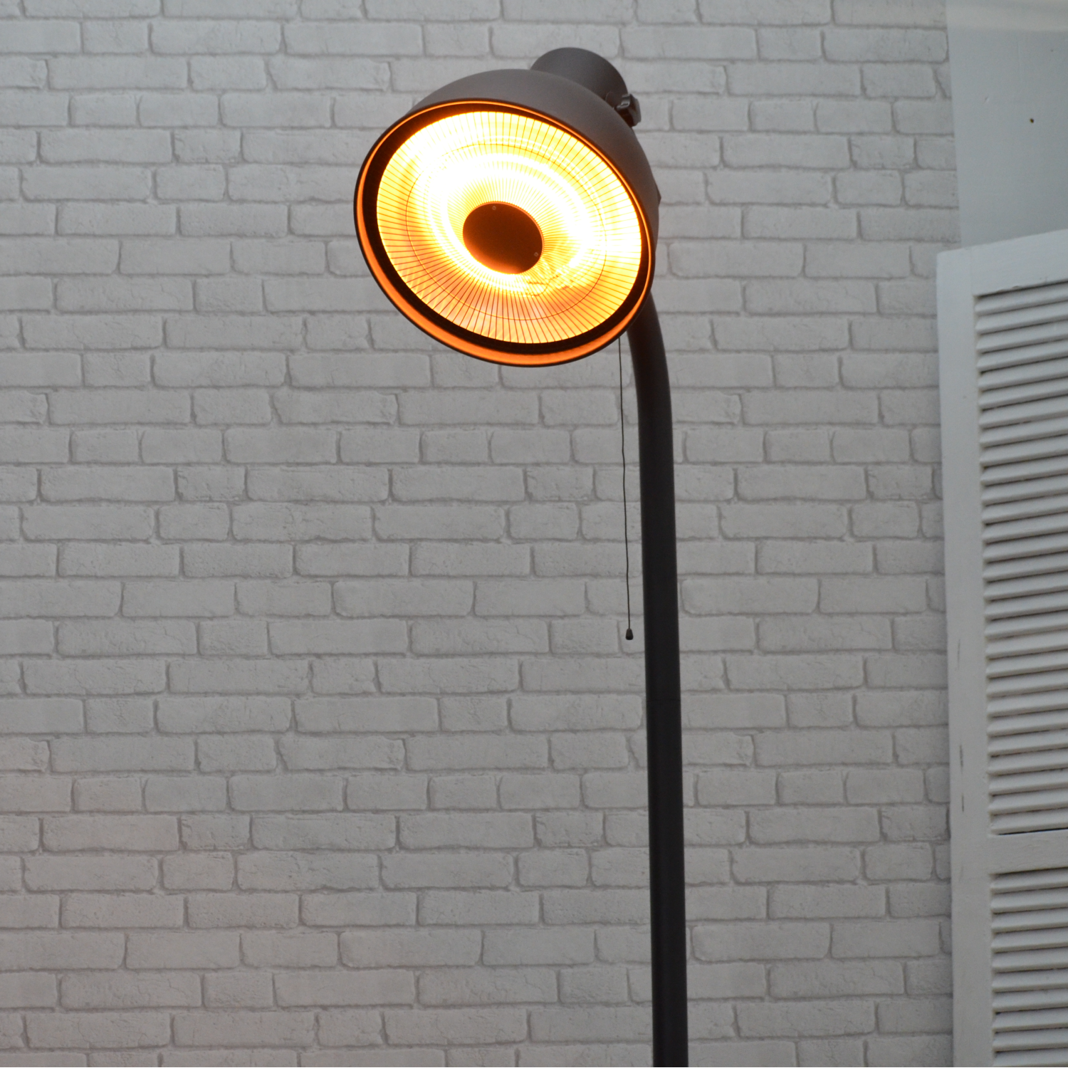 Perel Terrasverwarmer Staand - 2000W - Lantaarn - 43x70x230 cm