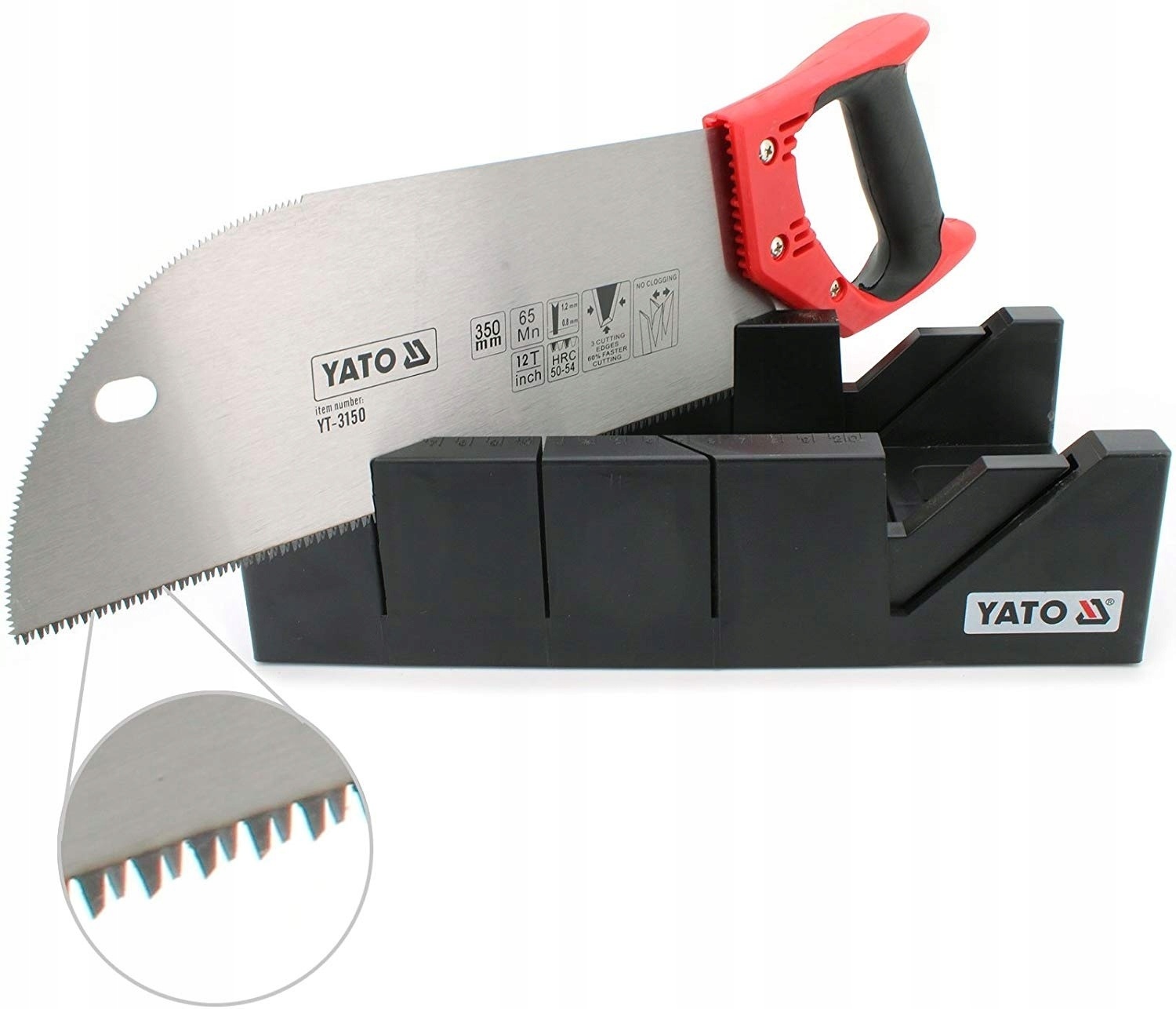 YATO Verstekbak met Handzaag - 35cm zaagblad - 30x14cm verstekbak