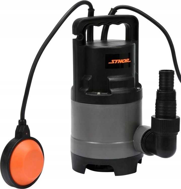 STHOR Dompelpomp - 500W - 10.000l/h MET Tuinslang van 15 Meter incl. sproeier en koppelstukken EN Kraanstuk 1"