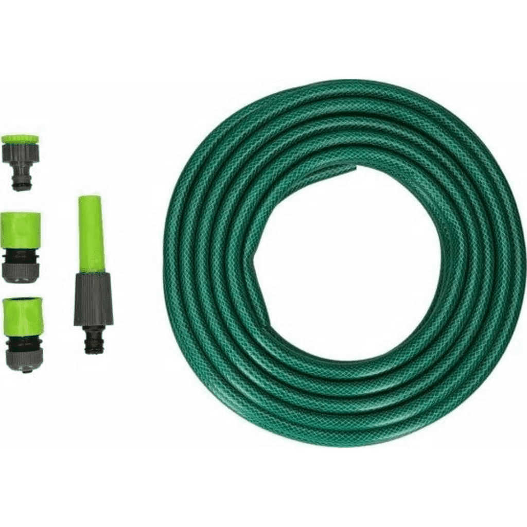 STHOR Dompelpomp - 500W - 10.000l/h MET Tuinslang van 15 Meter incl. sproeier en koppelstukken EN Kraanstuk 1"