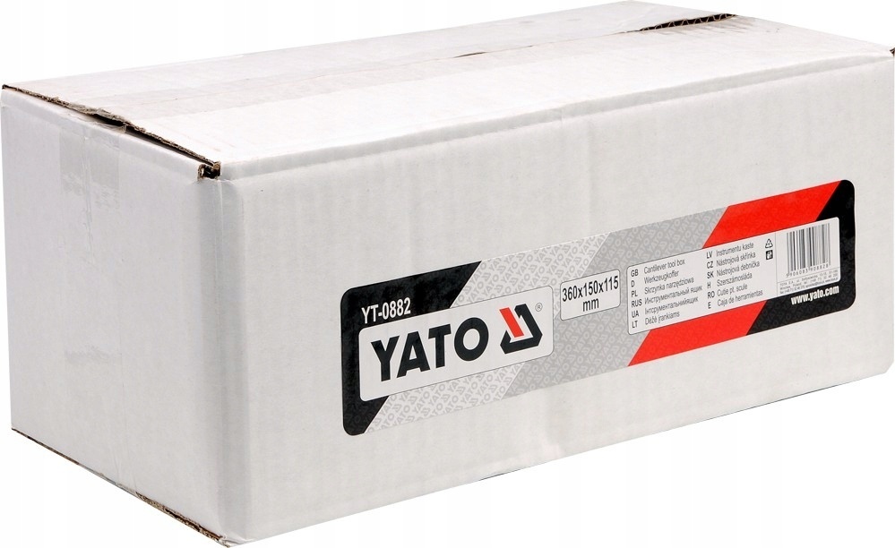 YATO Metalen gereedschapskist - 36x15x11,5cm