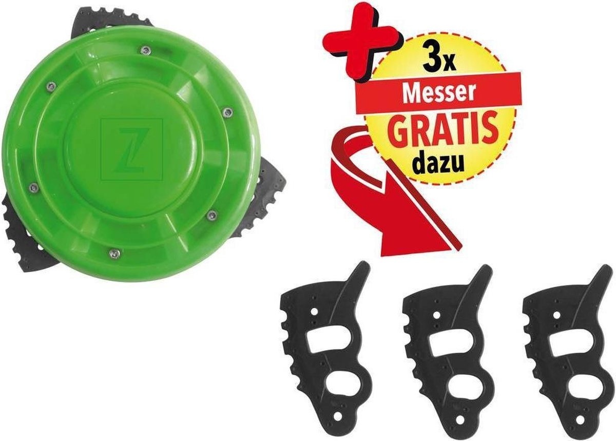 Zipper universeel opzetstuk voor grastrimmers - Bladerunner - ZI-BR3 - 25 cm snijbreedte - montage Ø25 mm