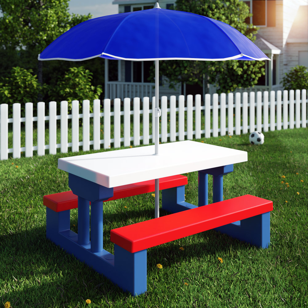 DBA Kinder picknicktafel met parasol