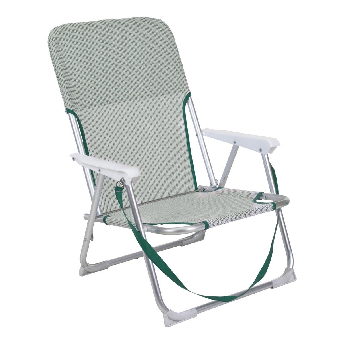 Probeach Vouwstoel - Aluminium - Groen - 82x57cm