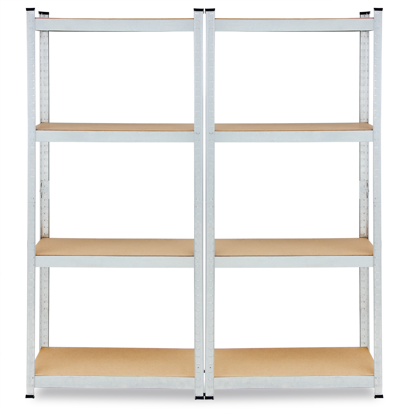 DBA Metalen Opbergrek/Stellingkast met 4 legborden - 700kg draagkracht - (HxBxD) 160x90x40 cm - 175kg per plank - 2 STUKS