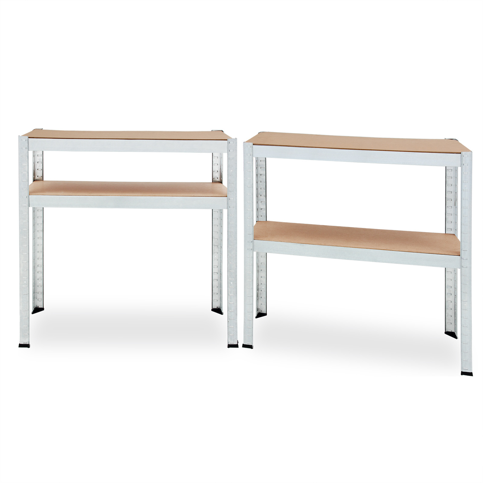 DBA Metalen Opbergrek/Stellingkast met 4 legborden - 700kg draagkracht - (HxBxD) 160x90x40 cm - 175kg per plank - 2 STUKS