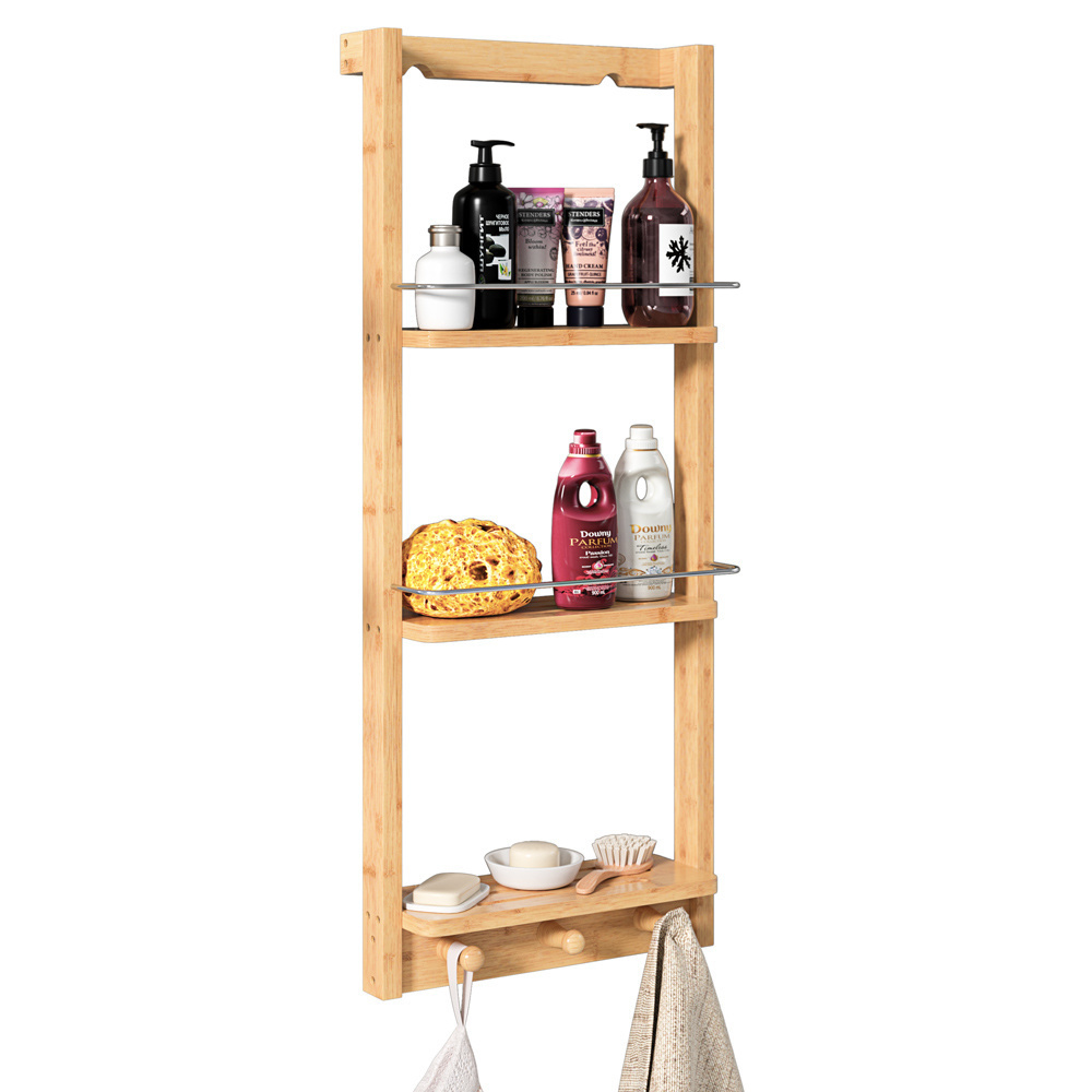 Deubois Bamboe Doucherek - Badkamerkast - Stellingkast- 70x28,5x10cm