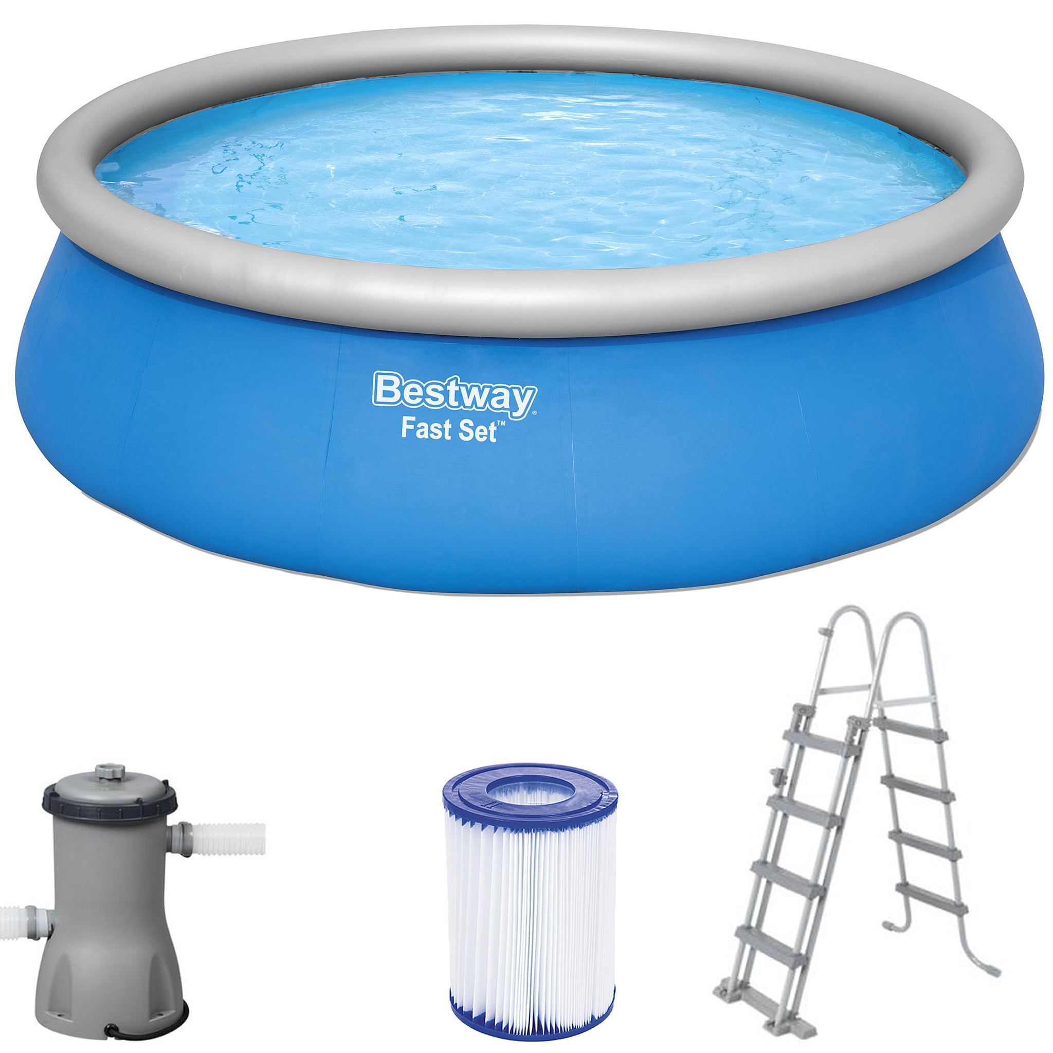 Bestway Fast Set Zwembad - Opblaasbaar - Ø 457cm
