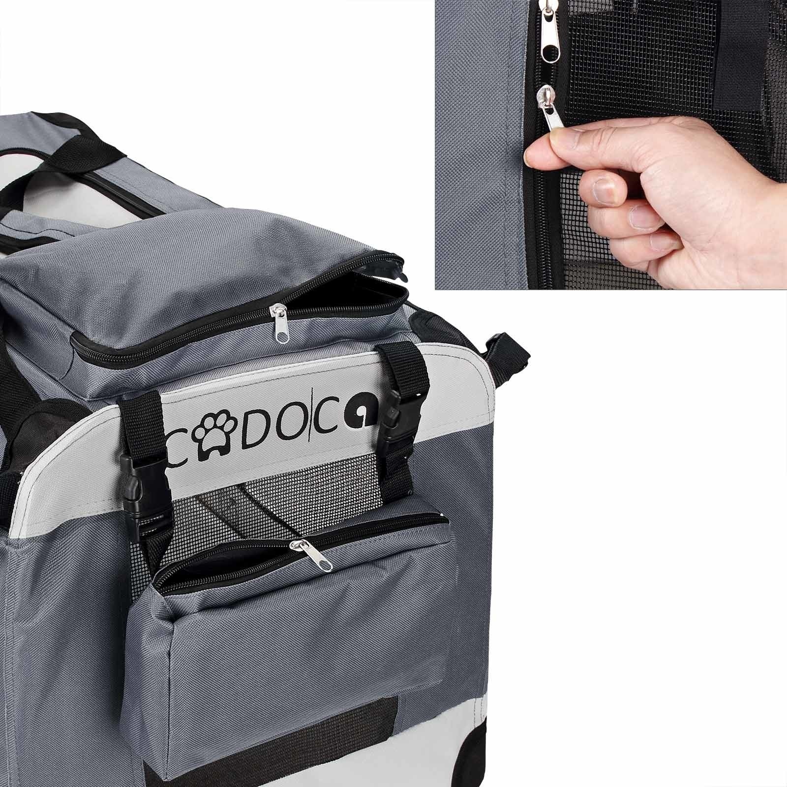 Cado Hondentransportbox XL 82 x 59 x 59cm grijs