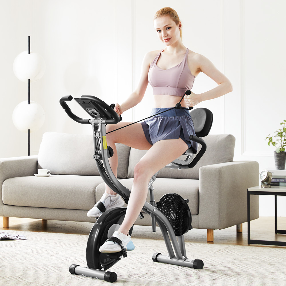Sporta Hometrainer met hartslagsensoren - Fitnessensor - Compatibel Met App