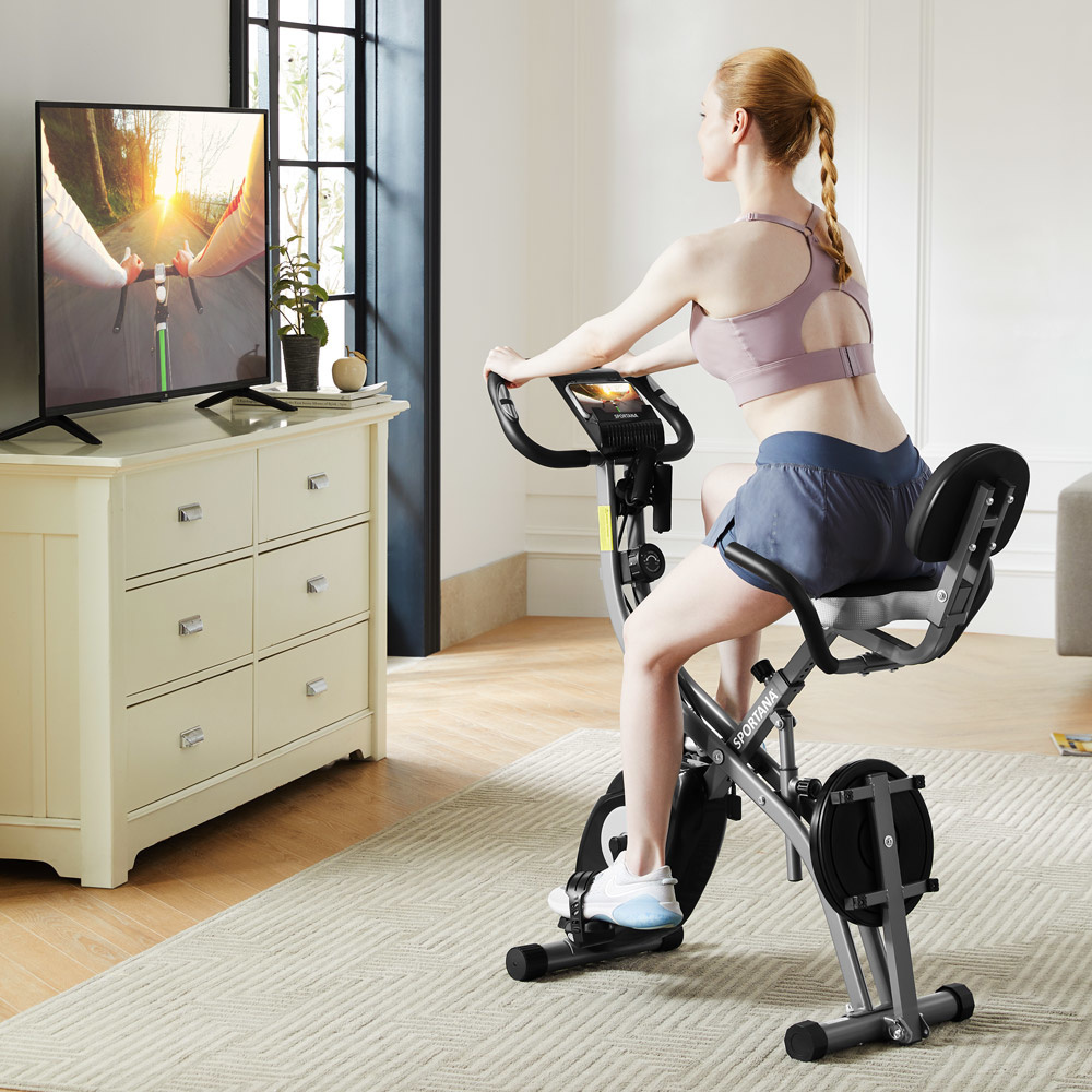 Sporta Hometrainer met hartslagsensoren - Fitnessensor - Compatibel Met App
