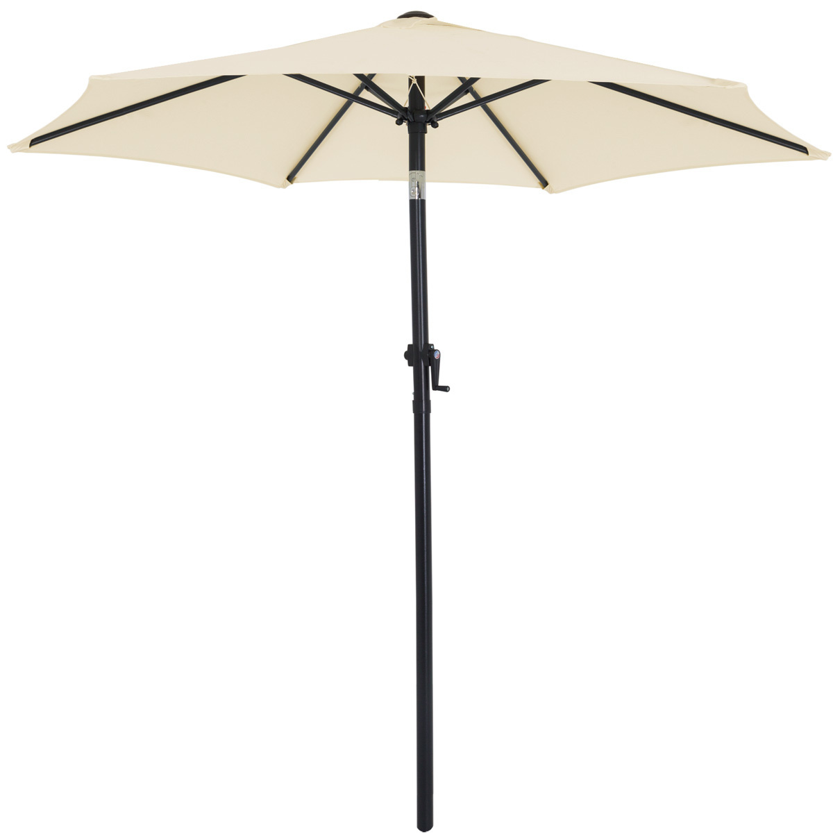 Kings Parasol - Verstelbaar - Ø200cm met slinger - Beige