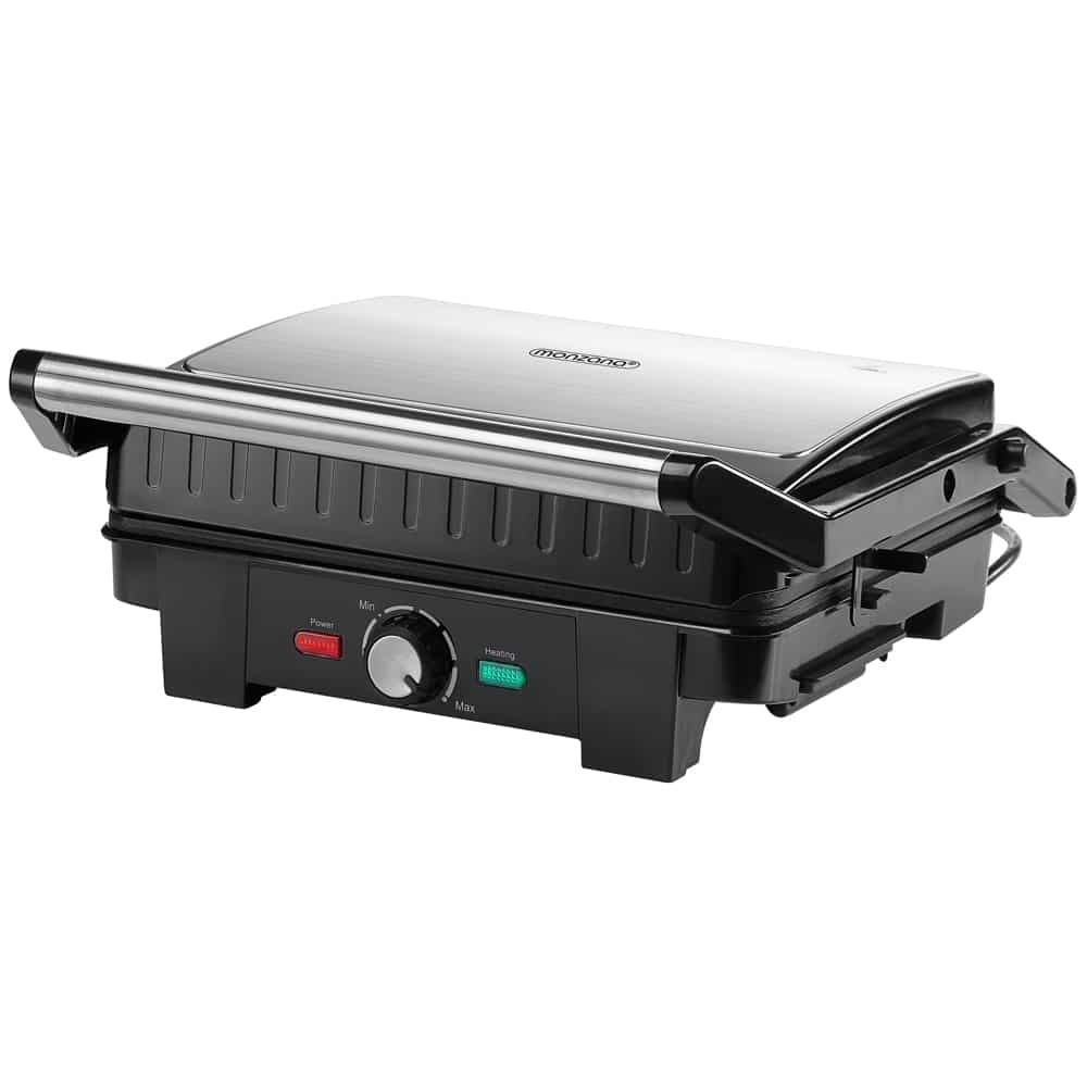 Monza Contactgrill Zilver 2200W