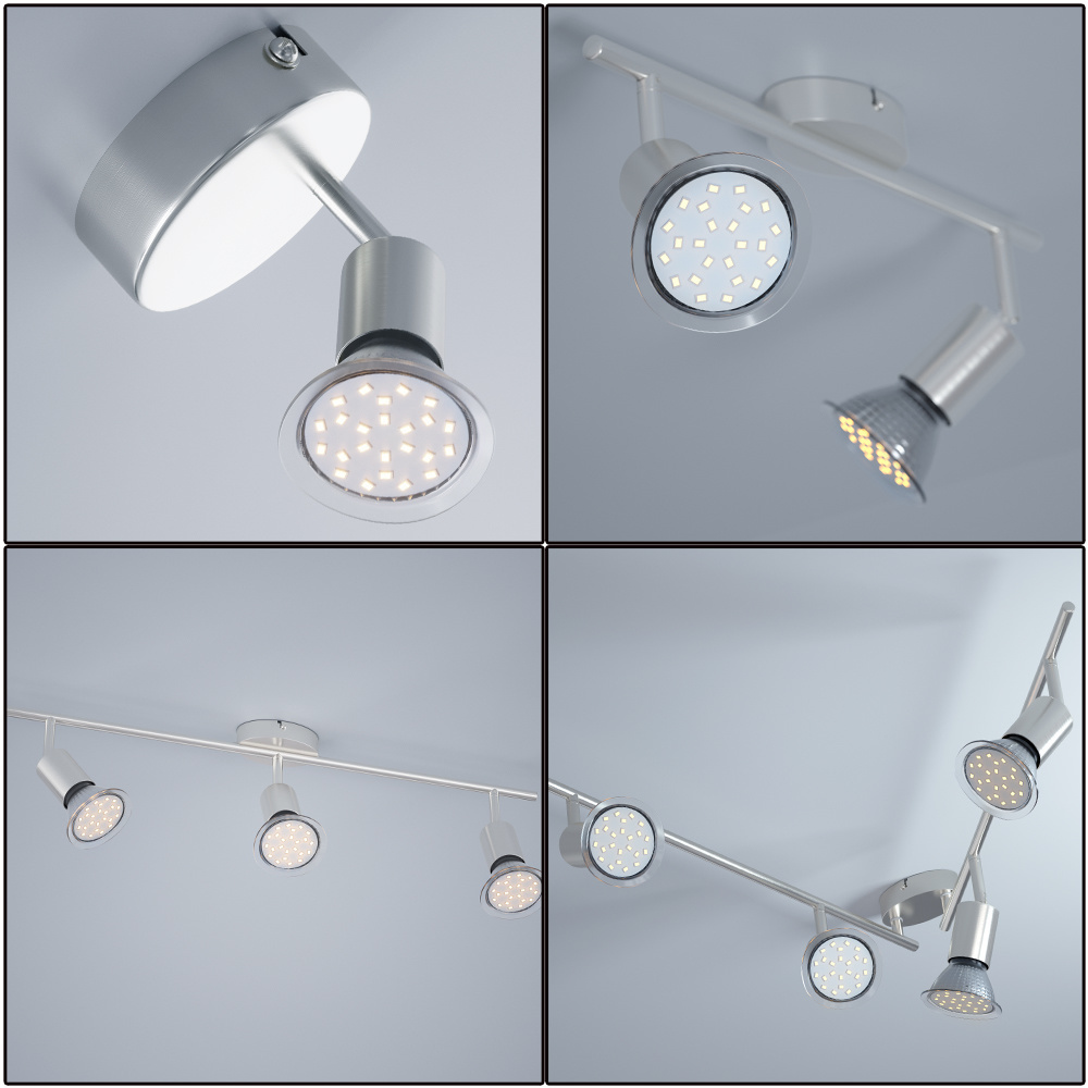 Monza Plafondlamp "Amaryllis" 4 lampen